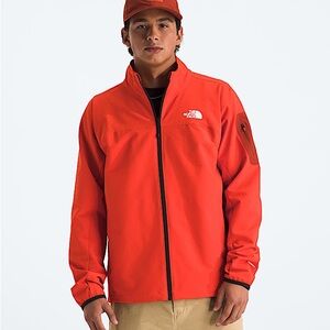 The North Face Men’s Orange Lightweight Zip Shirt Jacket